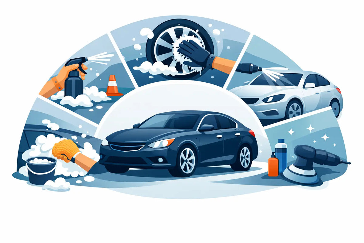 5 Phase Car Care System: The Right Wash Order